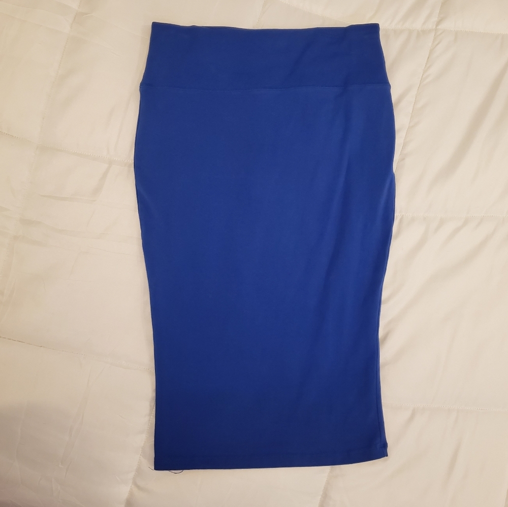Charlotte Russe Blue Pencil Skirt